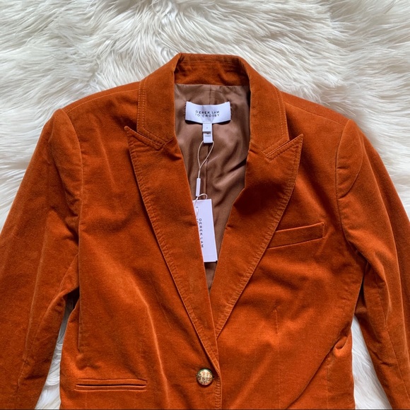 New! DEREK LAM 10 Crosby Velvet Blazer - Picture 2 of 10